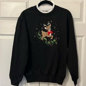 Black Fleece Tacky Christmas Sweater - Size Small
